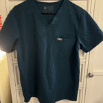 FIGS Teal Scrub Top Photo 0