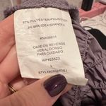 My Michelle  Gray Satin Sleeveless Ruched Floral Top Size Large Witchy Fairy Photo 7