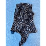 Guess  Animal Print Leopard Bodysuit Size Small Photo 3