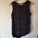 Anthropologie  Dolan Jules Sleeveless Top‎ Black White Bird Print Blouse Medium Photo 3