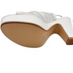 Allegra K New  Heels Womens 7 Cream Lace Platform‎ Open Toe Ankle Strap Occasion Photo 7