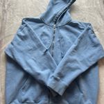 Brandy Melville  Light Blue Zip-Up Hoodie Christy Photo 0