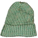 Knit Beanie‎ Hat Green Tan Ribbed Winter Warm Casual Hat Photo 0