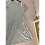 Marine layer  Reese Light Teal Seafoam Green Polka Dot Shirt Dress Size XS Twee Photo 4