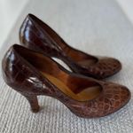 Vintage Troylings 40s/50s Dk Brown Alligator Leather Pumps Heels Dress Shoes 5 Photo 5