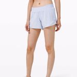 Lululemon  Hotty Hot Shorts Daydream Blue Low Rise LR 4” Running Size 4 EUC Photo 4