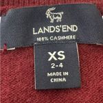 Lands' End LANDS’ END Classic CASHMERE Burgundy Women's crew neck sweater Size XS Photo 4