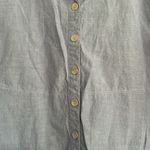 Susan Graver  Pure Tunic Shirt‎ 100% Cotton Blue Button Up lightweight Photo 2
