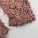 Forever 21 Plus 3X Shag Coat Jacket Teddy Fuzzy Pink Snap Front Peak Collar Photo 10