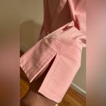 Dress Barn  Light Pink Button Up Collar Long Sleeves. Pin Tuck Pleated Sides Sz L Photo 4