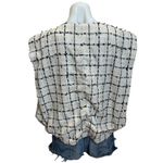 English Factory White Tweed Vest Boulce MEDIUM Boxy Oversized Designer $210 Photo 6