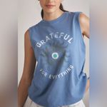 Spiritual Gangster NWT Grateful Eye Bowery Tank - mauve - blue grey - XS Photo 4