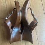 Like New Toscanella Bedazzled Made in Italy Tan Wedges Size 7 Photo 6