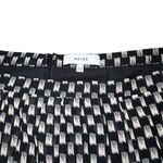 Reiss Black & White Vivi Flippy Pleated Mini Skirt | Geometric Print | Size 8 Photo 8