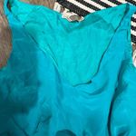 Tangerine NYC teal silk dress M Blue Size M Photo 5