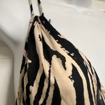Elan COVER-UP MAXI DRESS IN TAN/ BLACK ZEBRA PRINT Photo 4