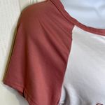 Ruby & Lace & Lace Cropped Short Sleeve Shirt Growing Mushroom Butterfly White Mauve XL Photo 3