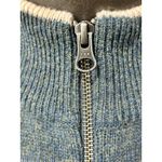 Woolrich Sweater Vest Womens L Blue Lambswool Full Zip Grazing Sheep Cottagecore Photo 7