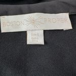 Boston Proper  Black Floral Embroidered Mesh Bomber Jacket size Small Photo 4