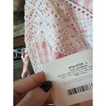 Sleeper Greta Layered Gingham Midi Dress Pink Vichy Womens Size Large Photo 8