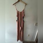 ZARA Colorful Striped Terry Cloth Cut Out Jumpsuit Size Large Photo 2