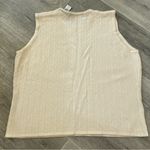 Valerie Stevens  Cream Cable Knit
Wool Blend Sleeveless Top Woolmark
Size XL Photo 1