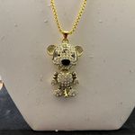 Gold Tiger Chain Necklace With Czs Photo 2
