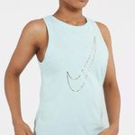 Nike NEW NWT SZ Small Dri-FIT Femme Training Tank dd2800 336 Swoosh Logo Foil Photo 0
