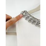 Mac Duggal  49093 White Crystal Neck Sleeveless Formal Trumpet Gown Size 12 NWT Photo 6