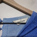 Gran Sasso Italy 100% Cashmere Twinset Cardigan & Sweater‎ Blue Women's Size 46 Size L Photo 4