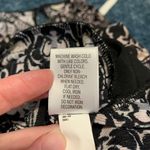 Dana Buchman  Boho Floral Print Round Neck 3/4 Sleeve‎ Tunic Blouse Black Size S Photo 4