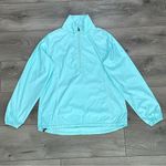 Peter Millar  Element Wind 1/4 Zip‎ Golf Pullover Windbreaker Teal Size Small Photo 2