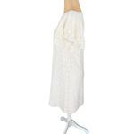 Chequer White Lace Dress Flutter Sleeve‎ Party Cocktail Summer Size 4 Photo 3