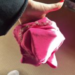 Free People  top lined to waist beaded detail hot pink S Photo 6