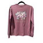 Ivory Ella  Womens Long Sleeve Pocket T Shirt Elephant Mauve Purple Small Photo 2