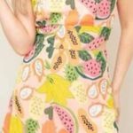 Hutch By Anthropologie Mixed Fruit Halter Dress Size 10 New Photo 0