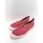 Zodiac Sneakers Womens Size 6 Burgundy Canvas Leather Slip On Shoes Red Photo 1
