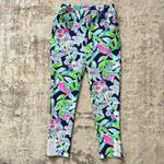 Lilly Pulitzer Luxletic 28" Corso UPF 50 Bright Navy Sway This Way Golf Pants- 6 Photo 1