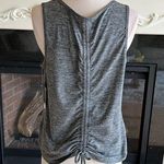 Black Heather Performance Tank Athletic Gym Scrunch Back Top Womens m Activ8 Size M Photo 1