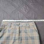 ASOS Womens Plaid Flat Front Wide Leg Pants Size 8 Grey Preppy Streetwear Gray Photo 8