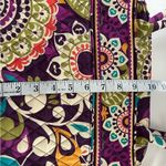 Vera Bradley Plum Crazy Purple Bowler Tote Large Floral Shoulder Bag Photo 5