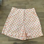WAYF Where are you from Checkered peach short with love Photo 4