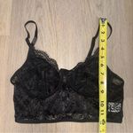 SheIn Black Lace Crop Top by  - Size Small Photo 3