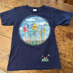 2000s vintage granny garden, birdhouse, flower graphic tee XS/Small Blue Photo 6