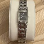 Citizen Eco-Drive Ladies Watch Crystal Black Dial Crystal and Stainless Bracelet Photo 4
