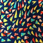 LuLaRoe Women's Blue Multi Triangle Pattern Modest A-Line Azure Midi Skirt sz S Photo 1