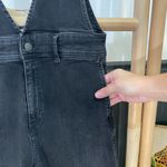 Free People A Line Wide Leg Cropped Plunging V Neck Denim Overalls - Sz 8 π§‘π Photo 5