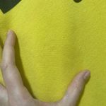 DKNY Vibrant Yellow Crewneck Sweatshirt Size Medium Photo 3