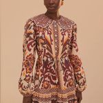 Farm Rio Long Sleeve Button Front Minidress, Small, $260 Photo 6