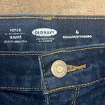 Old Navy Denim Shorts Women Size 4 Fitted Roll Up Dark Wash Basic Simple Concert Photo 3